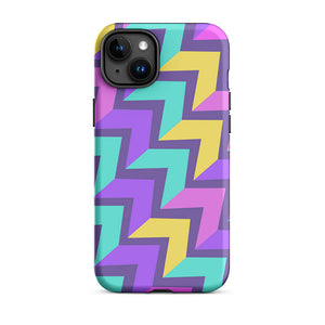 Colorful Abstract Level Up Arrowhead iPhone 15 Plus Tough Case