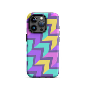 Colorful Abstract Level Up Arrowhead iPhone 15 Pro Tough Case