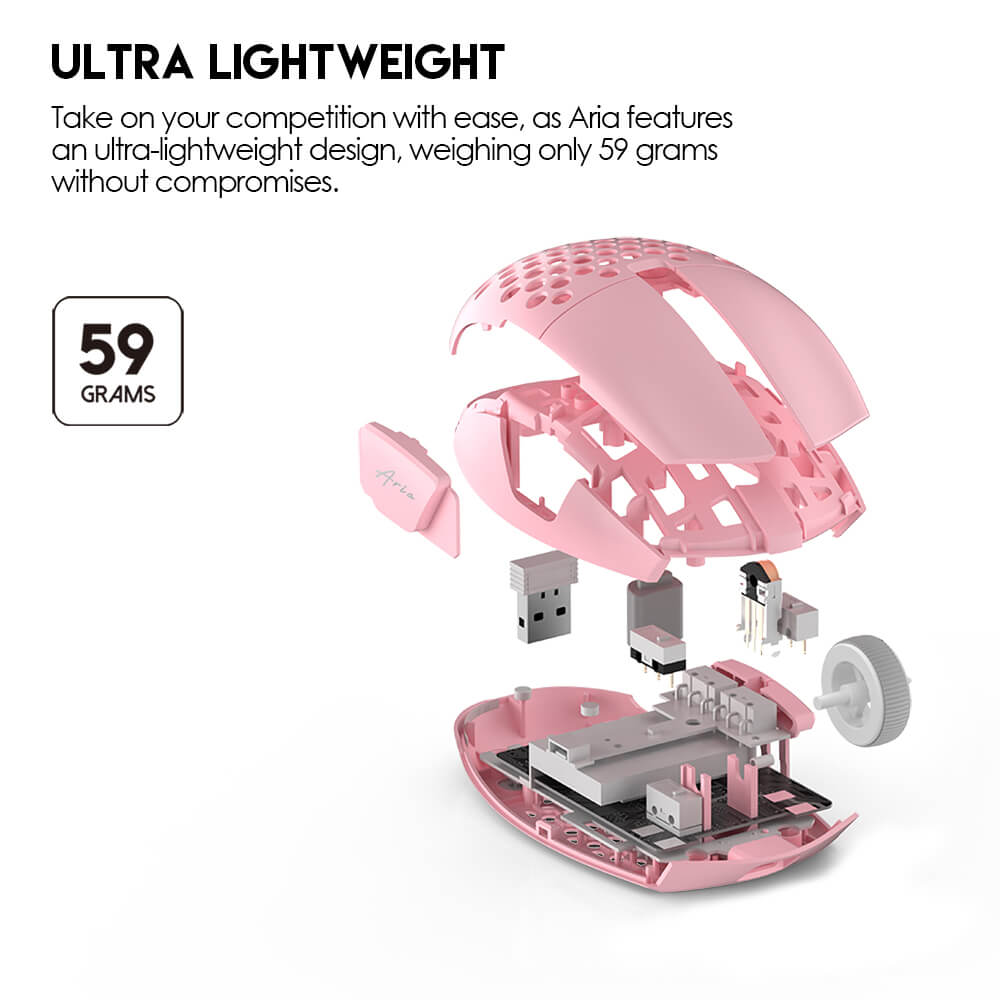 Competitive Optical Tri-Mode Mouse 26000 DPI 650 IPS Lightweight Design