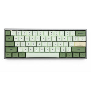 Cozy Matcha Green Tea PBT Keycaps Keyboard Keys