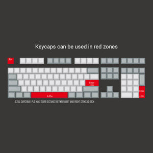 Cute Cherry Blossom PBT Keycaps Customized Keyboard Keys Positions