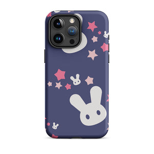 Cute Dreamy Rabbit Face Star iPhone 15 Pro Max Robust Case