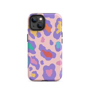 Fashionable Colorful Leopard Hide Pattern iPhone 14 Robust Case