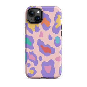 Fashionable Colorful Leopard Hide Pattern iPhone 15 Plus Robust Case