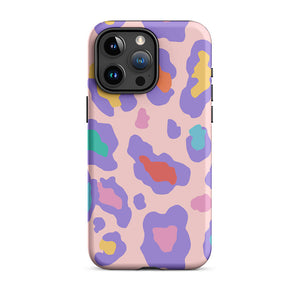 Fashionable Colorful Leopard Hide Pattern iPhone 15 Pro Max Robust Case