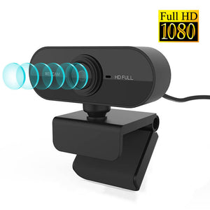 Full HD 1080p Black Webcam Mic 30 IPS USB