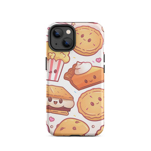 Funny Kawaii Bakery Dessert Selection iPhone 14 Rugged Case