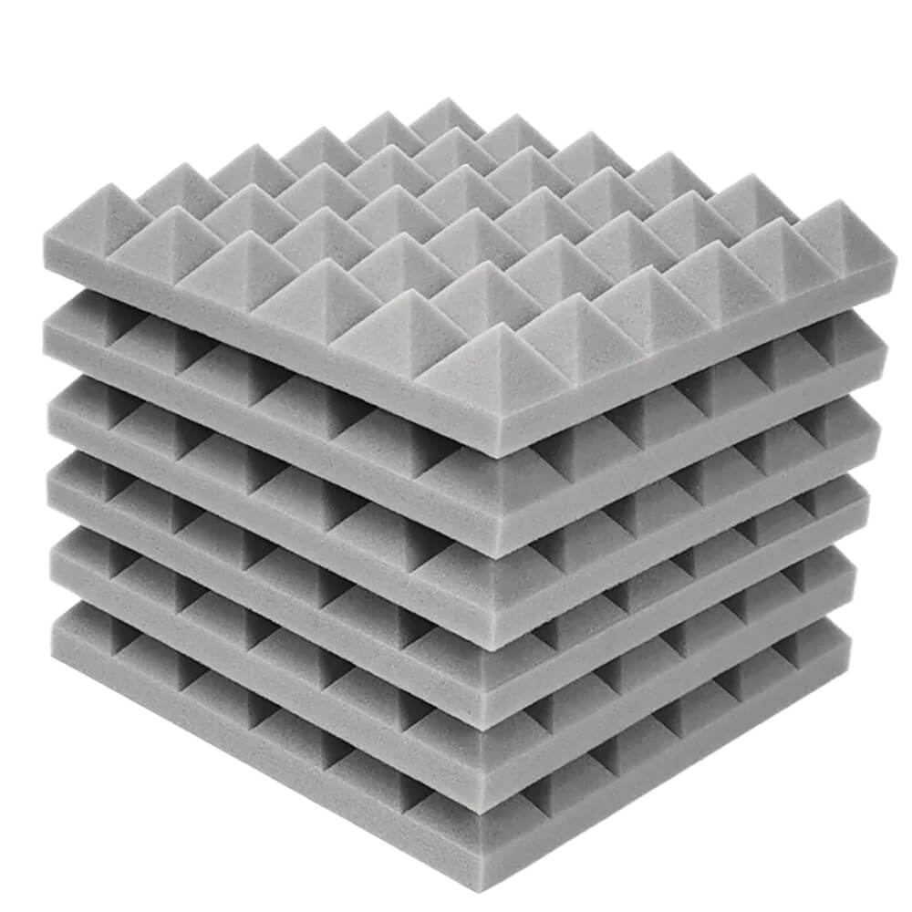 Gray Studio Wall Sound Absorption Foam Soundproof Streamer Room