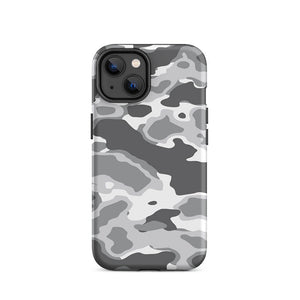 Grayish Polar Mission Camouflage Armor iPhone 14 Tough Case
