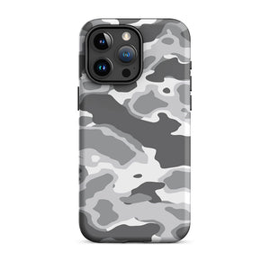 Grayish Polar Mission Camouflage Armor iPhone 15 Pro Max Tough Case