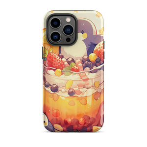 Happy Auk Fruity Bubble Tea iPhone 14 Pro Max Tough Case