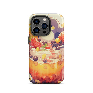 Happy Auk Fruity Bubble Tea iPhone 14 Pro Tough Case