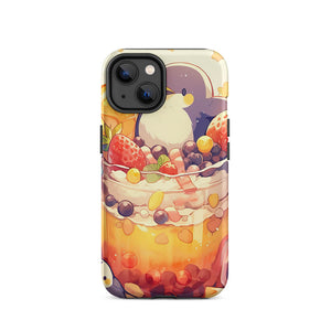 Happy Auk Fruity Bubble Tea iPhone 14 Tough Case
