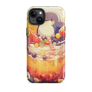 Happy Auk Fruity Bubble Tea iPhone 15 Plus Tough Case
