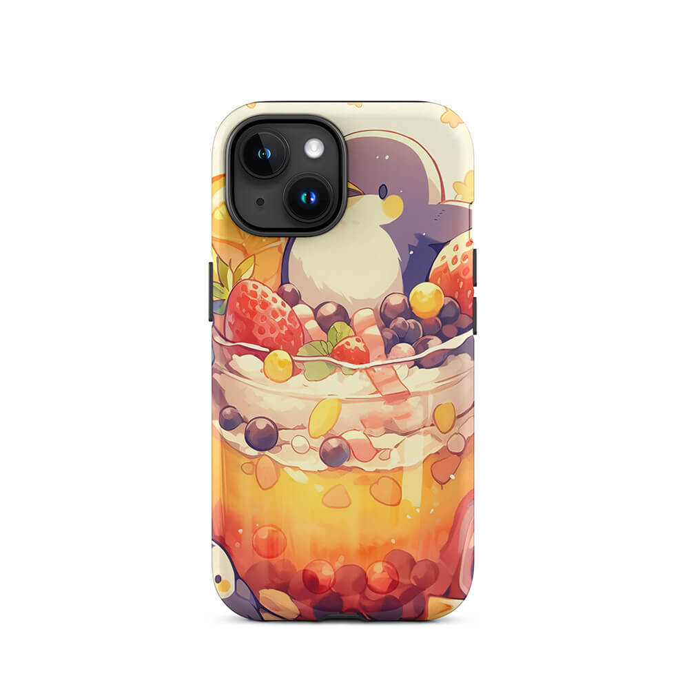 Happy Auk Fruity Bubble Tea iPhone 15 Tough Case