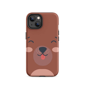 Happy Toon Bear Tongue Out iPhone 14 Robust Case
