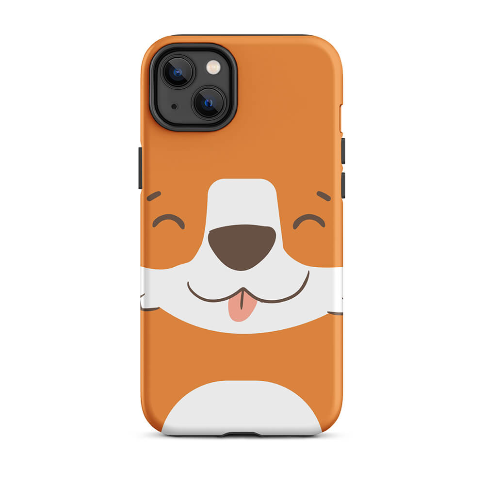 Happy Toon Fox Tongue Out iPhone 15 14 Robust Case - Dubsnatch