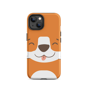 Happy Toon Fox Tongue Out iPhone 14 Robust Case