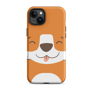Happy Toon Fox Tongue Out iPhone 15 Plus Robust Case