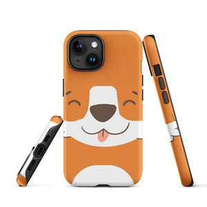 Happy Toon Fox Tongue Out iPhone 15 Robust Case Picture
