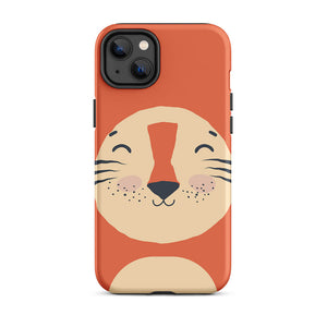 Happy Toon Lion Tongue Out iPhone 14 Plus Robust Case
