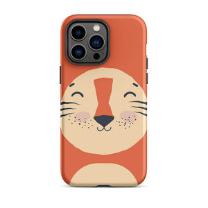 Happy Toon Lion Tongue Out iPhone 14 Pro Max Robust Case