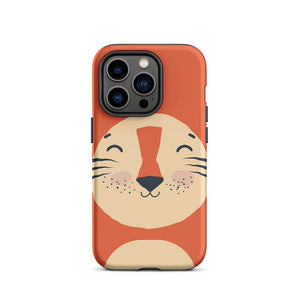 Happy Toon Lion Tongue Out iPhone 14 Pro Robust Case