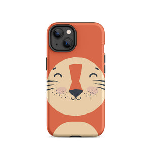 Happy Toon Lion Tongue Out iPhone 14 Robust Case