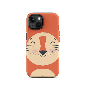 Happy Toon Lion Tongue Out iPhone 15 Robust Case