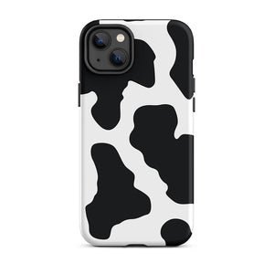 Holstein Cottage Cow Skin Pattern iPhone 14 Plus Robust Case