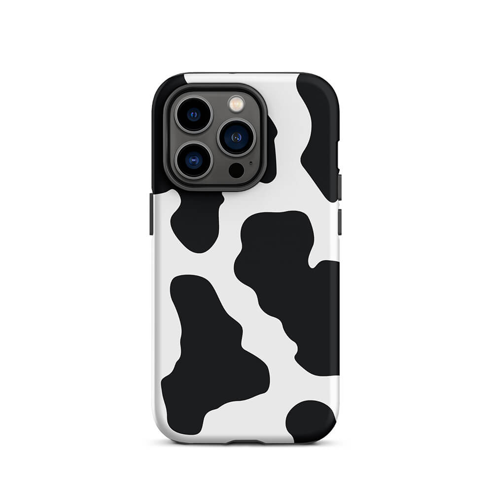 Holstein Cottage Cow Skin Pattern iPhone 15 14 Robust Case Dubsnatch