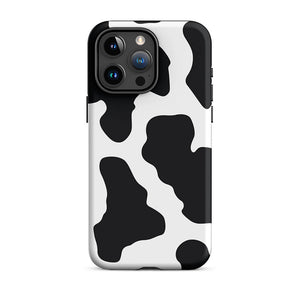 Holstein Cottage Cow Skin Pattern iPhone 15 Pro Max Robust Case