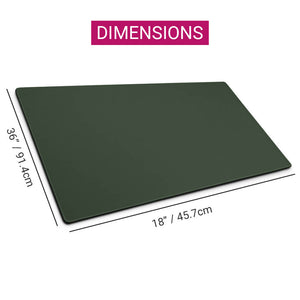Large Cozy Minimalist Unicolor Mouse Pad Anti-Slip Dimensions