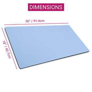 Large Pastel Minimalist Unicolor Mouse Pad Anti-Slip Dimensions