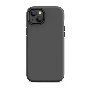 Minimalist Classy Dark Gray Monochrome iPhone 14 Plus Tough Case