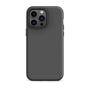 Minimalist Classy Dark Gray Monochrome iPhone 14 Pro Max Tough Case