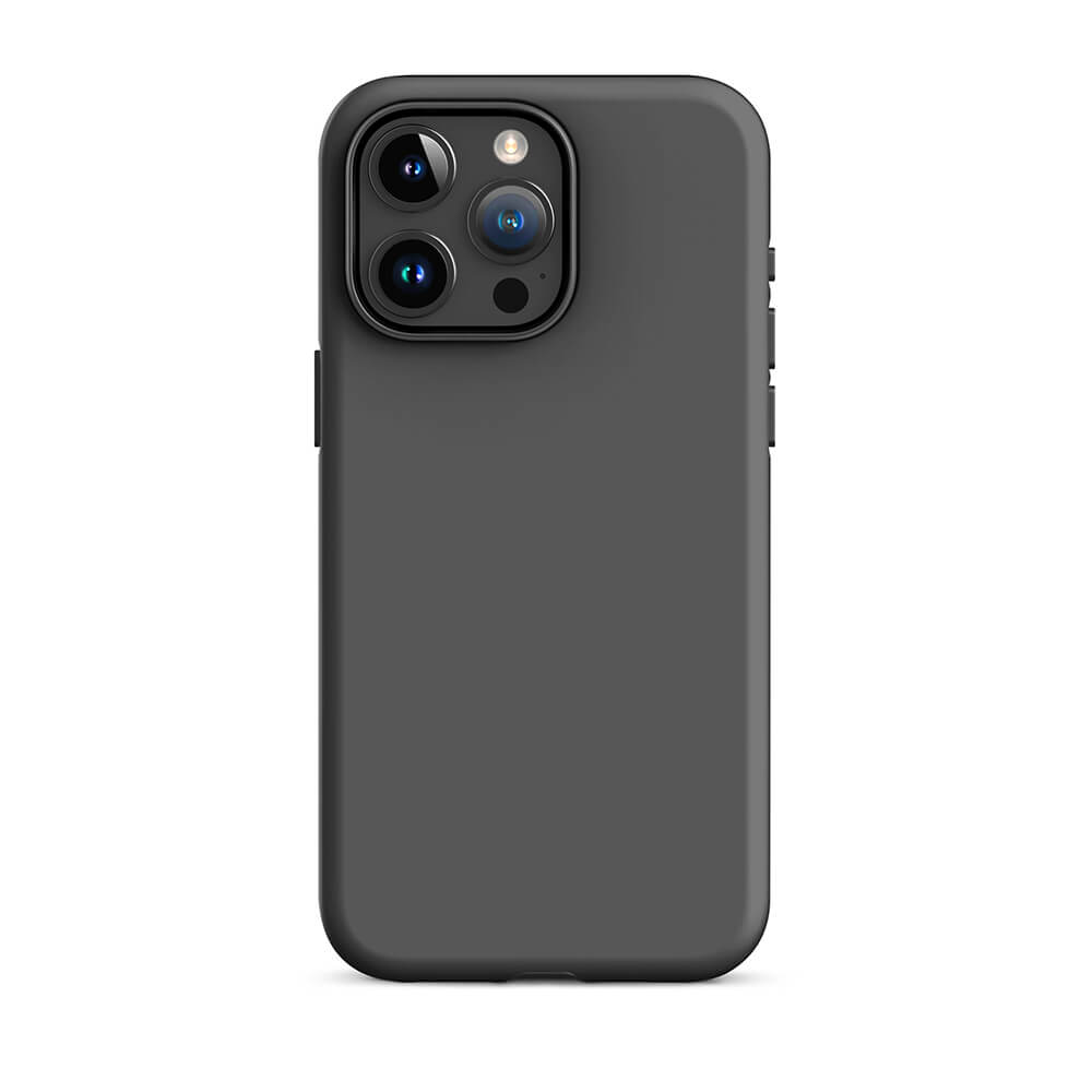 Minimalist Classy Dark Gray Monochrome iPhone 15 Pro Max Tough Case
