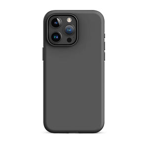 Minimalist Classy Dark Gray Monochrome iPhone 15 Pro Max Tough Case