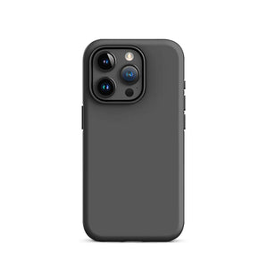 Minimalist Classy Dark Gray Monochrome iPhone 15 Pro Tough Case