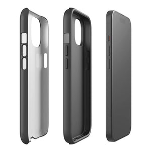 Minimalist Classy Dark Gray Monochrome iPhone 15 Tough Case Double-Layer