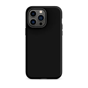 Minimalist Classy Modern Black Monochrome iPhone 14 Pro Max Tough Case