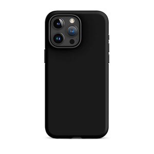 Minimalist Classy Modern Black Monochrome iPhone 15 Pro Max Tough Case