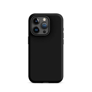 Minimalist Classy Modern Black Monochrome iPhone 15 Pro Tough Case