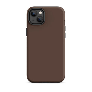 Minimalist Cozy Brown Coffee Monochrome iPhone 14 Plus Tough Case