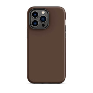 Minimalist Cozy Brown Coffee Monochrome iPhone 14 Pro Max Tough Case