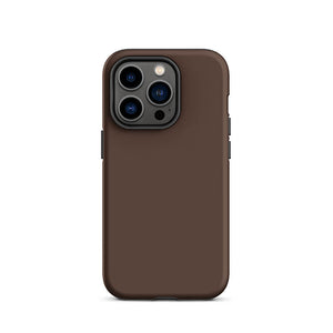 Minimalist Cozy Brown Coffee Monochrome iPhone 14 Pro Tough Case