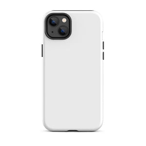 Minimalist Modern Pastel White Monochrome iPhone 14 Plus Tough Case