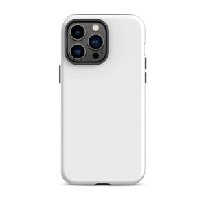 Minimalist Modern Pastel White Monochrome iPhone 14 Pro Max Tough Case