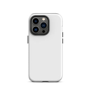 Minimalist Modern Pastel White Monochrome iPhone 14 Pro Tough Case