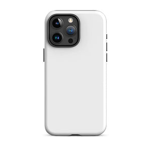 Minimalist Modern Pastel White Monochrome iPhone 15 Pro Max Tough Case